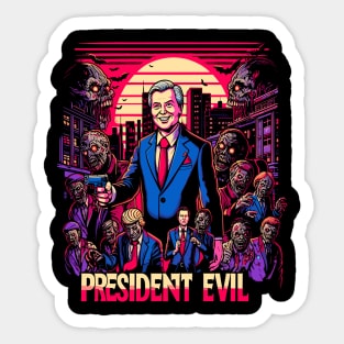 President Evil Sticker